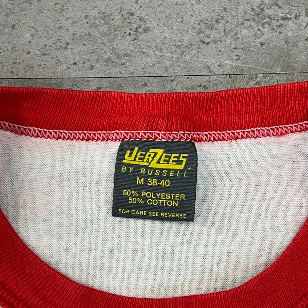 80s Vintage Pete Rose Graphic Ringer Tee Mens Medium Philadelphia Phillies Shirt